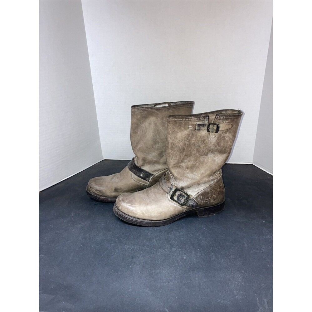 Frye Veronica Distressed Leather Boots (Size: 7.5-8) Tight  Fitting 8